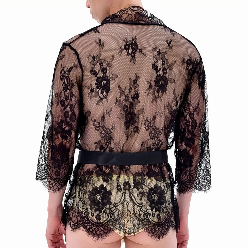 "Sissy Izabella" Men Sheer Nightwear Robe