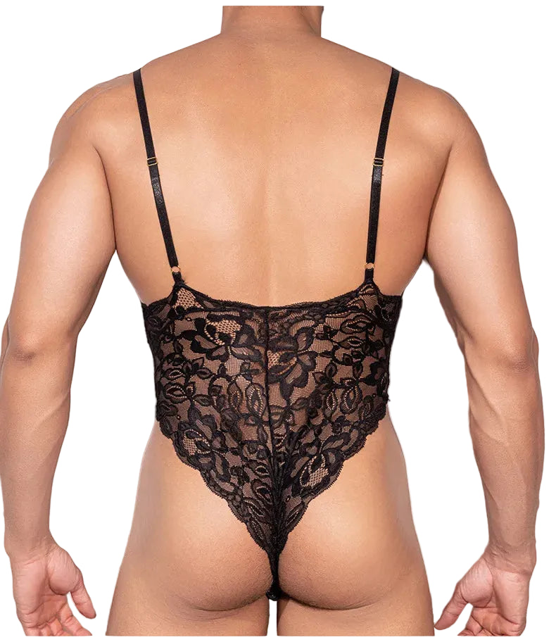 "Sissy Erin" Floral Lace Bodysuit