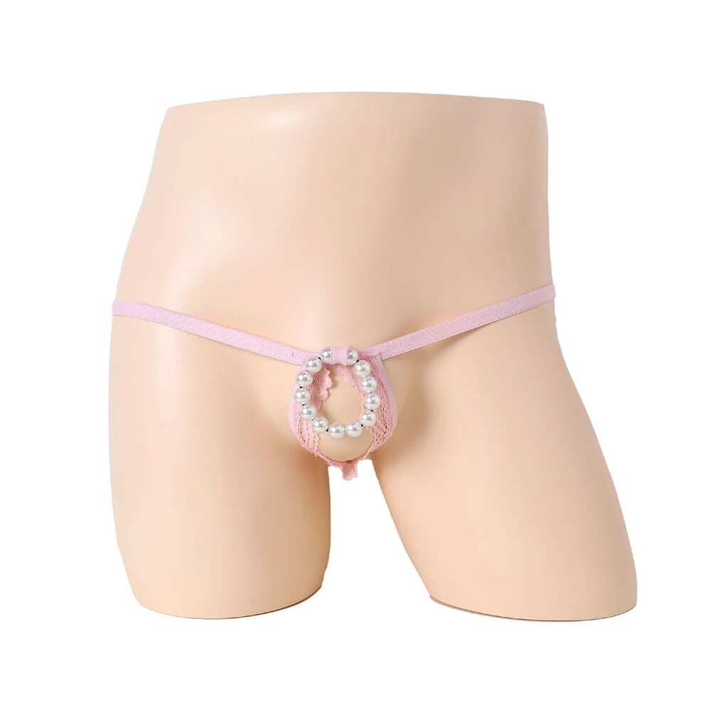 "Sissy Adalee" O-ring Pearl Underwear