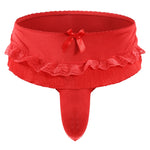 Load image into Gallery viewer, "Sissy Alara" Ruffle Skirted Thong Panties | Sissy Bowknot G-String Underwear

