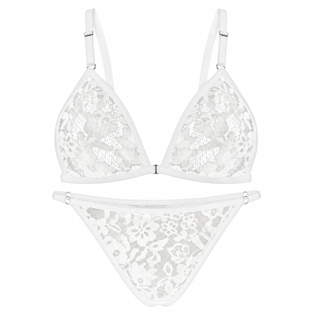 Sheer Lace Bra & Panty Set for Crossdressers