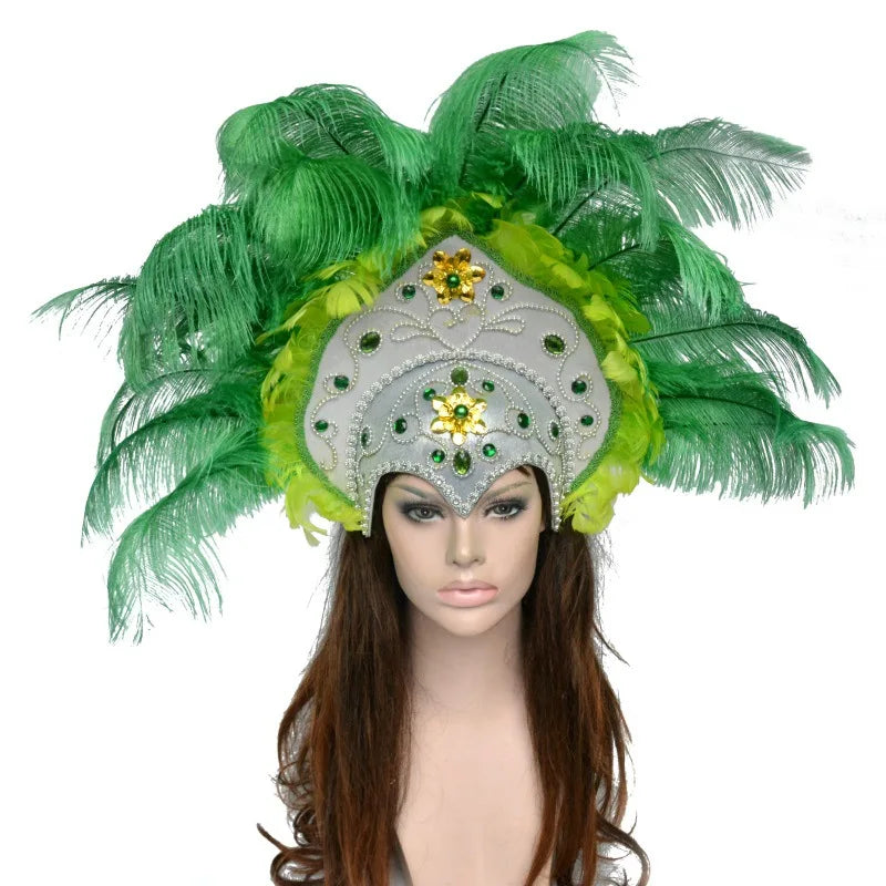 "Sissy Eliza" Drag Queen Feather Headpiece