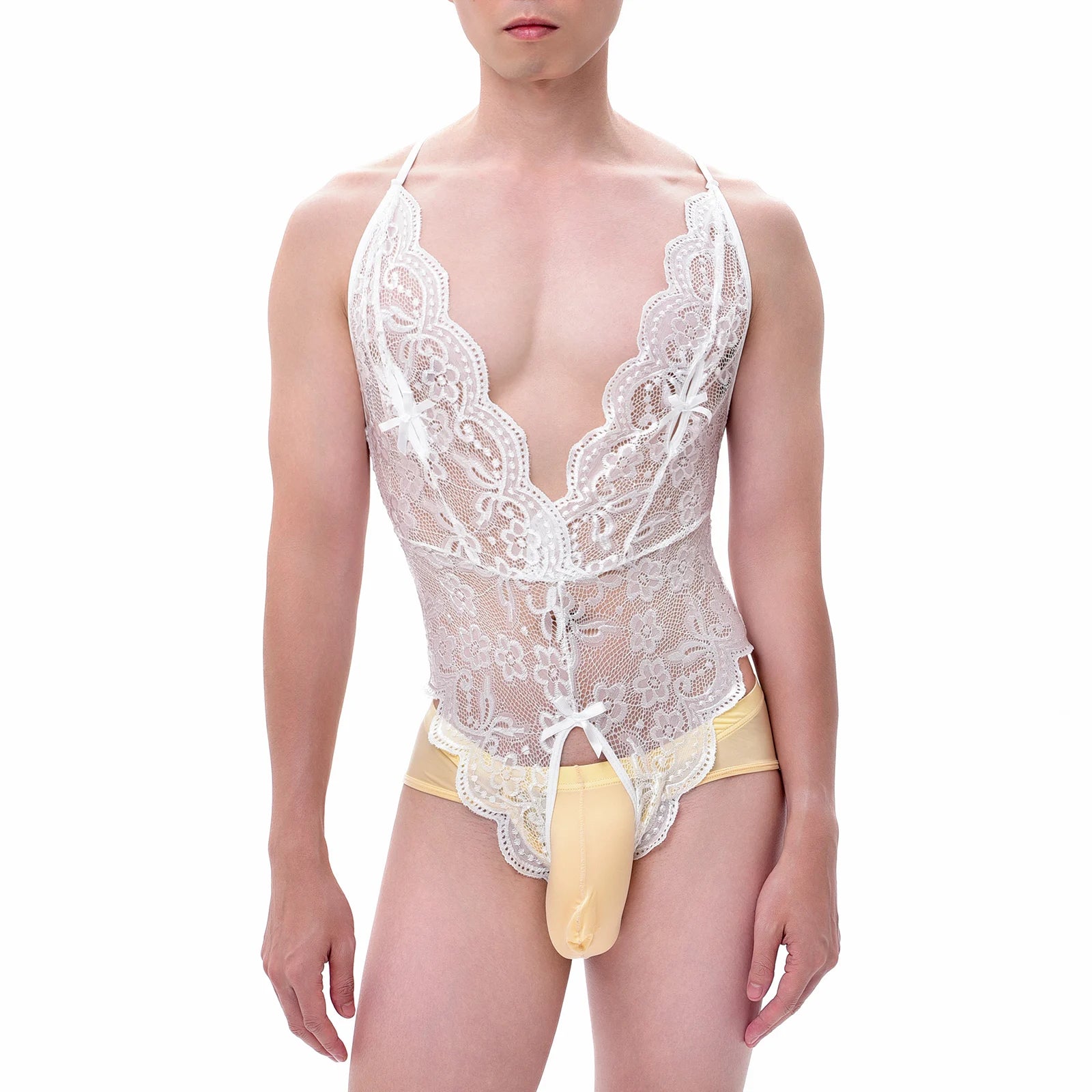 Sissy Men One Piece Bodysuit
