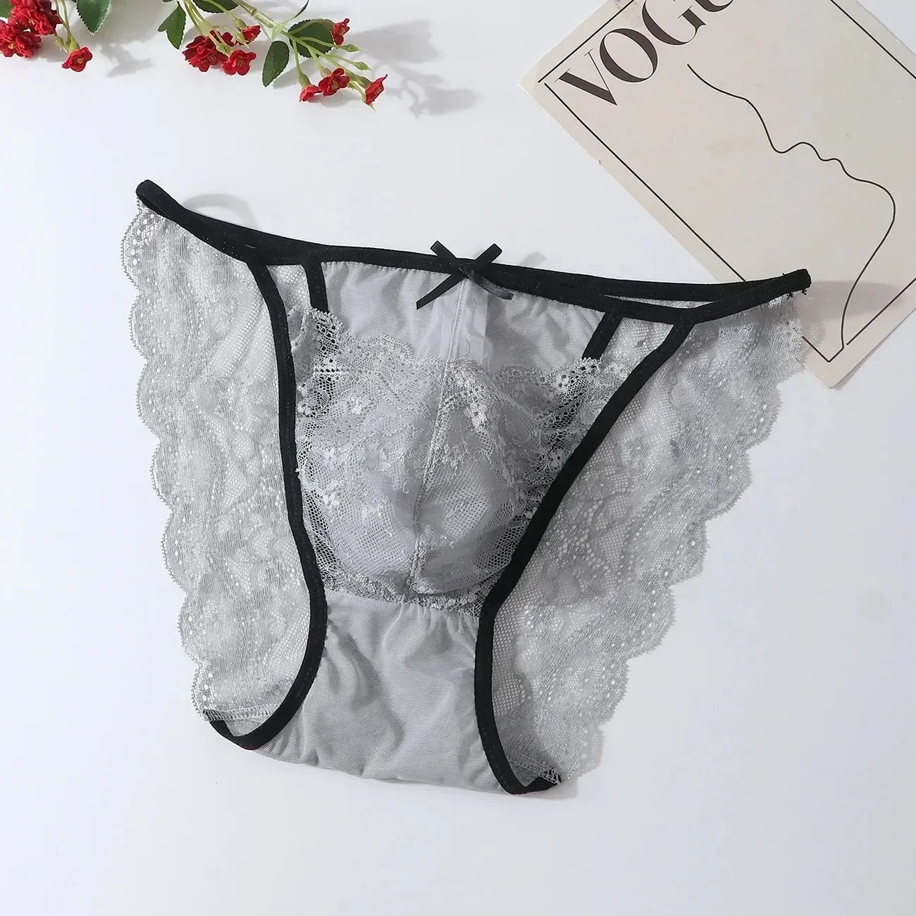 "Sissy Antonella" Lace See Through Briefs