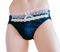 "Meilani" Ruffled Lace Sissy Briefs — Satin Knickers for Men