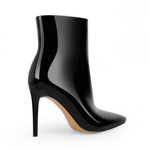 Load image into Gallery viewer, Pointed Toe Stiletto Patent Ankle Boots
