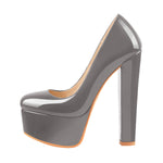 Load image into Gallery viewer, Platform Round Toe Pumps Chunky Heels Pumps
