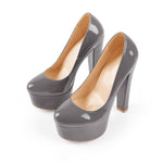 Load image into Gallery viewer, Platform Round Toe Pumps Chunky Heels Pumps
