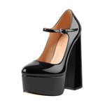 Load image into Gallery viewer, Mary Jane Platform Chunky High Heels Pumps
