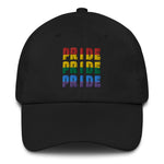 Load image into Gallery viewer, Pride Rainbow Hat | Embroidered 100% Cotton Twill | Adjustable Straps
