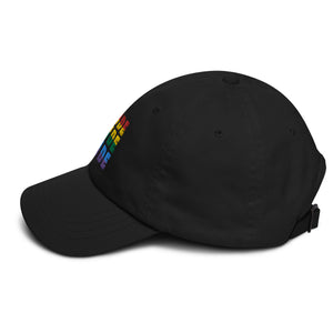 Pride Rainbow Hat | Embroidered 100% Cotton Twill | Adjustable Straps