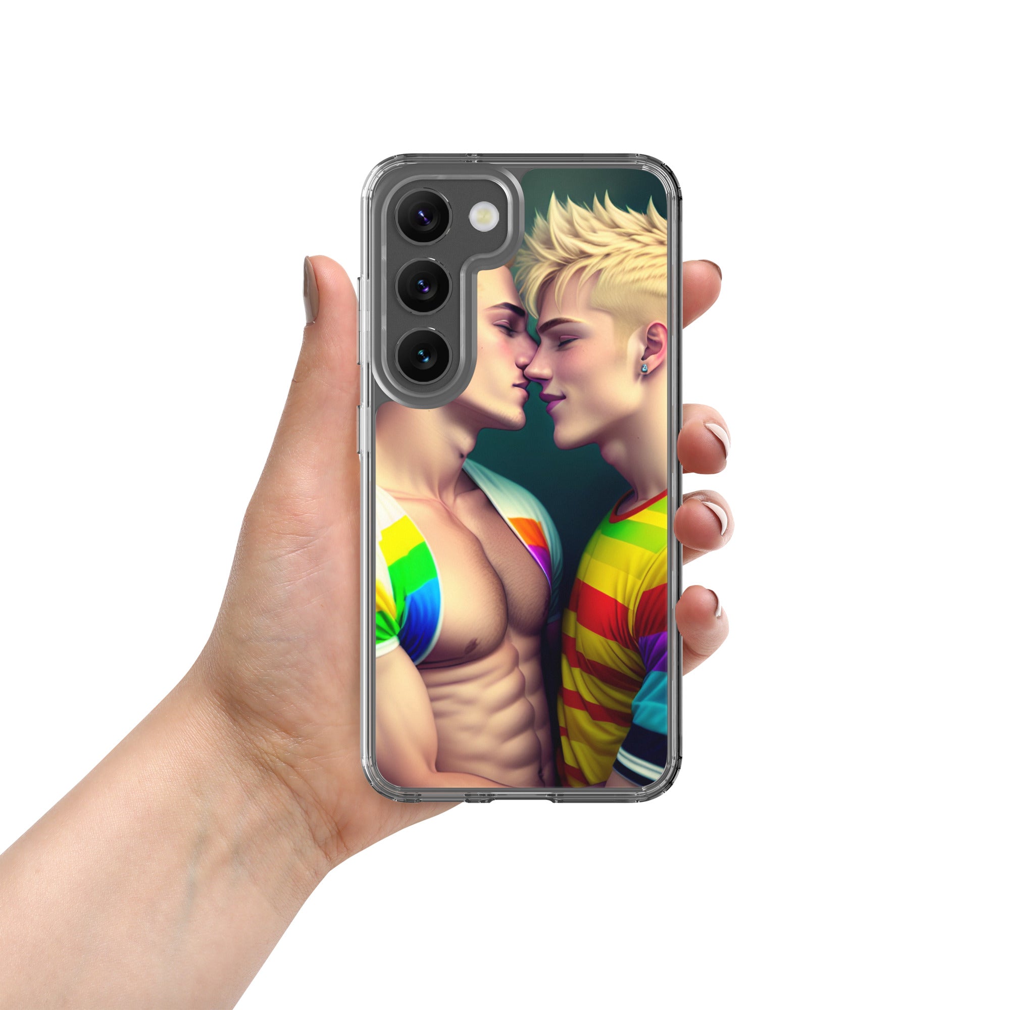 Gaypride Gay Homosexual Clear Case for Samsung® Easy to take on and off