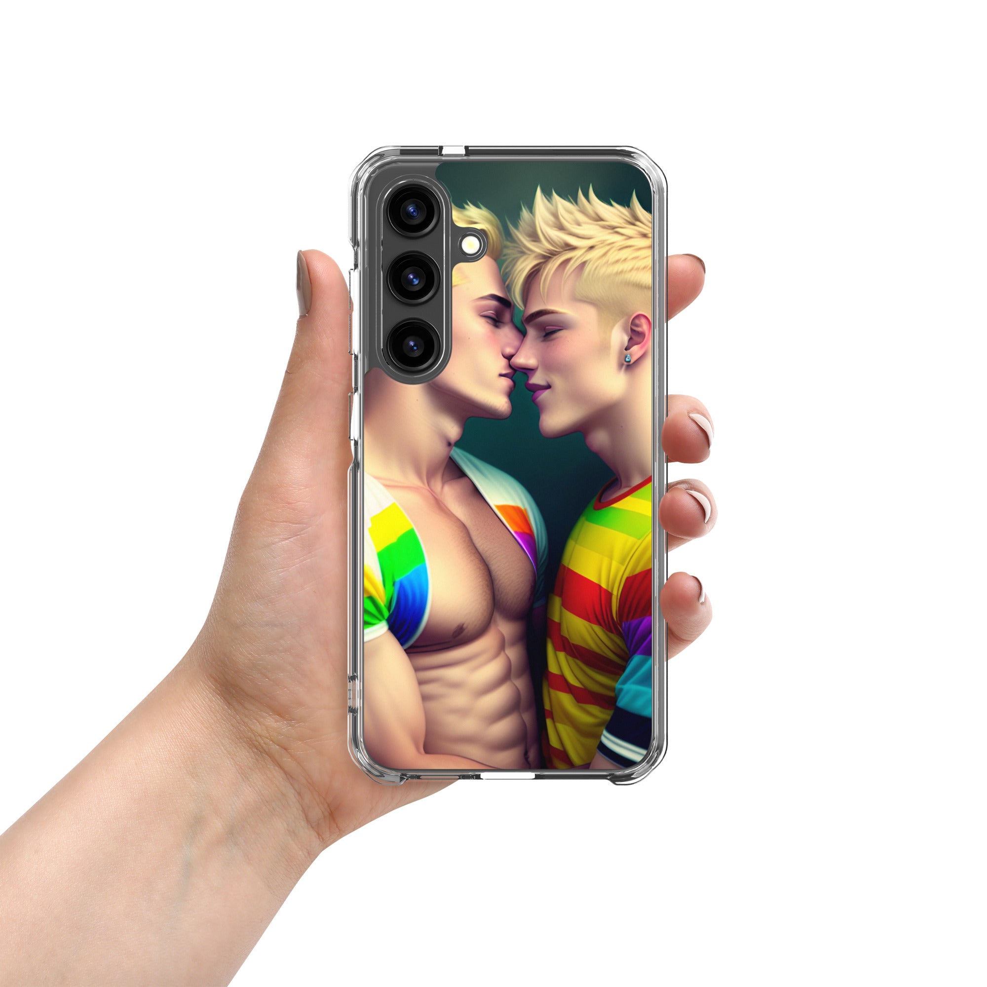 Gaypride Gay Homosexual Clear Case for Samsung® Easy to take on and off