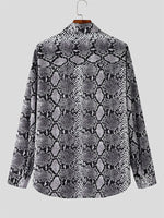 Load image into Gallery viewer, Mens Vintage Leopard Print Long Sleeve Shirt SKUK83795
