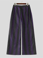 Load image into Gallery viewer, Mens Striped Contrast Color Patchwork Pant SKUK81452
