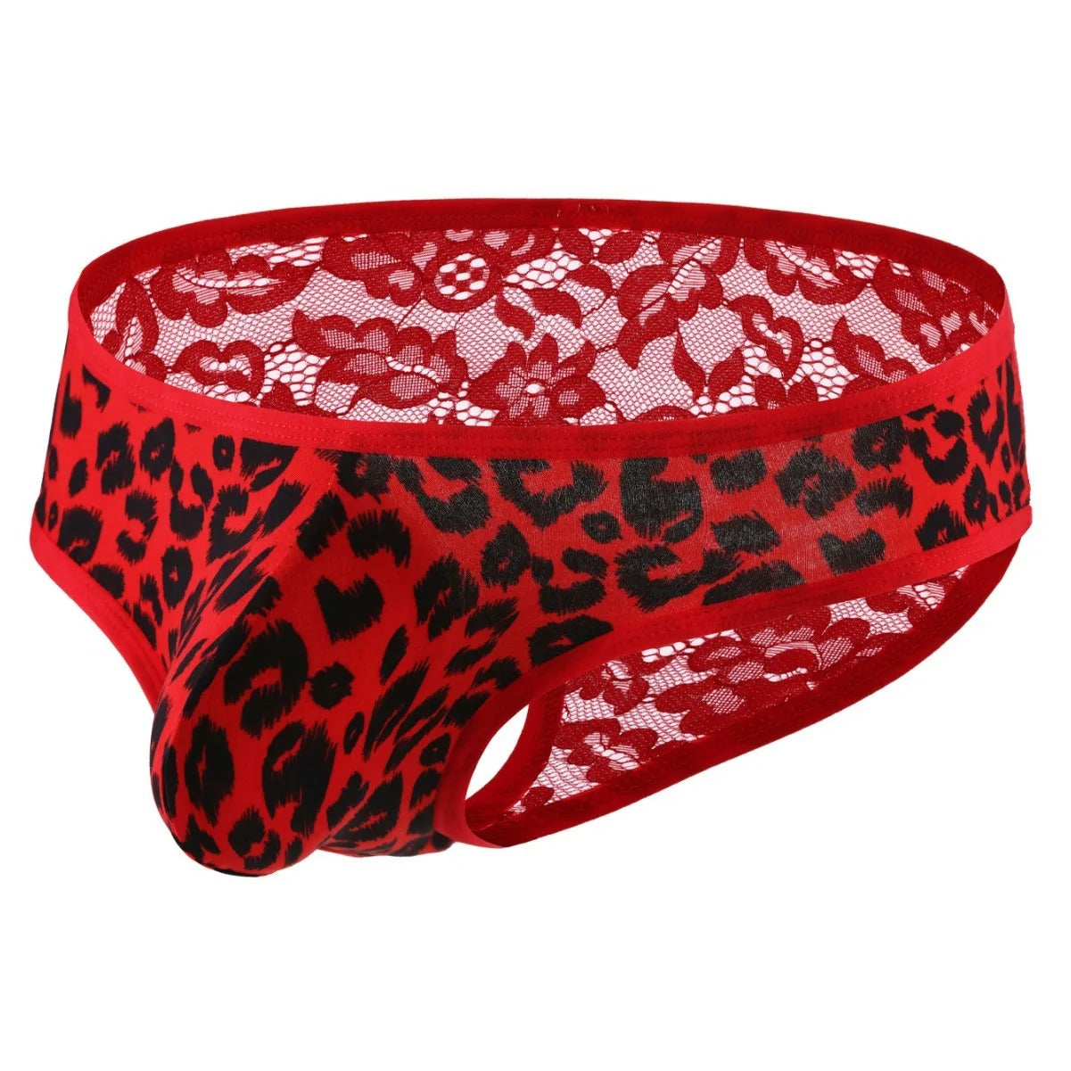 "Sissy Samantha" Lace Leopard Print Underwear