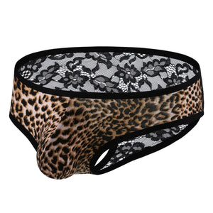 "Sissy Samantha" Lace Leopard Print Underwear