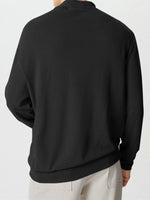 Load image into Gallery viewer, Mens Draped Collar Design Long-Sleeve Sweater SKUK77406
