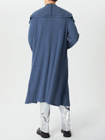 Load image into Gallery viewer, Mens Knit Over-Knee Long Cardigan SKUK78126
