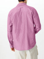 Load image into Gallery viewer, Mens Striped Bow Tie Long Sleeve Shirt SKUK80428
