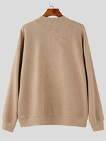 Load image into Gallery viewer, Mens Textured Asymmetrical V-Neck Long-Sleeve Sweater SKUK82215
