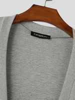 Load image into Gallery viewer, Mens Solid Color Deep V-Neck Long-Sleeve Sweater SKUK78592
