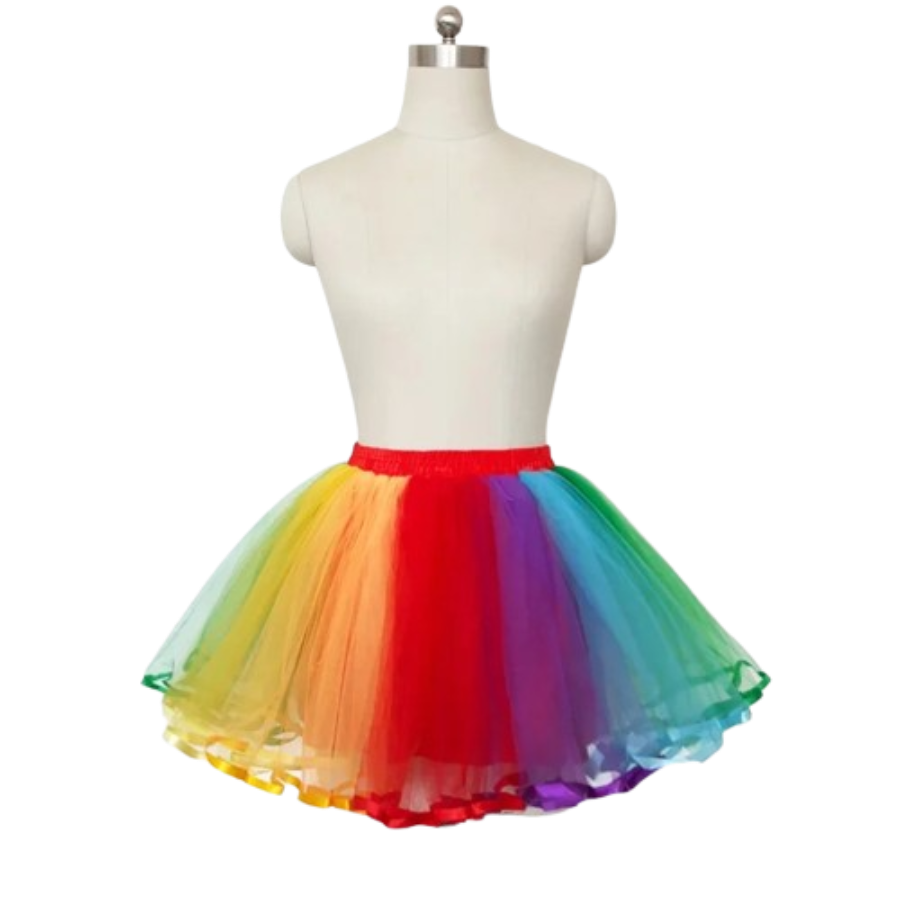 "Sissy Maya" Rainbow Cosplay Petticoat
