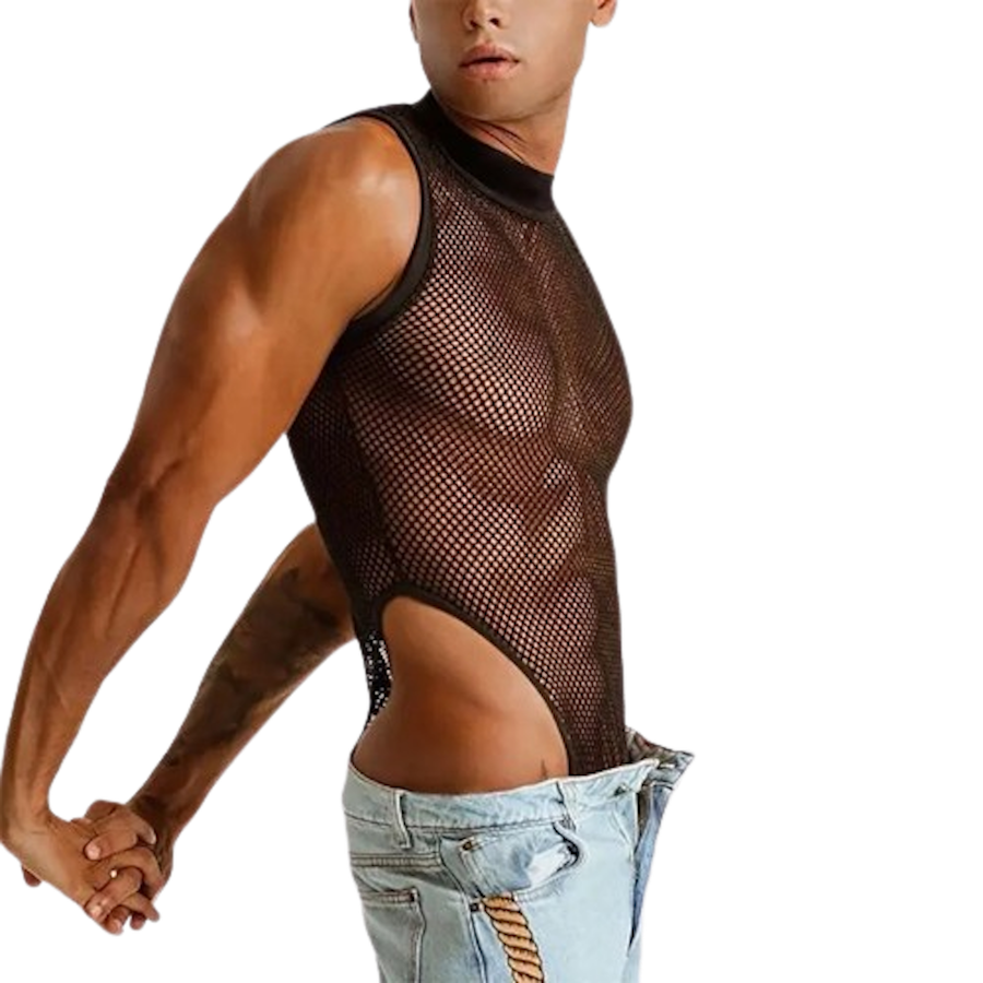 Mesh Sleeveless Bodysuit