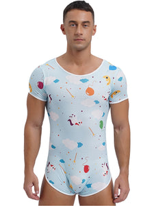 "Sissy Baby" ABDL Gay Male Print Bodysuit