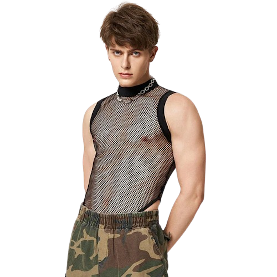 Mesh Sleeveless Bodysuit