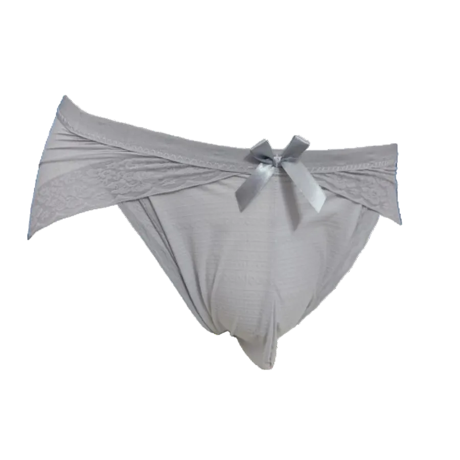"Sissy Willow" Bow-Detail Ice Silk Briefs