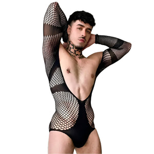 "Sissy Mckenzie" Mesh Men's Bodysuit