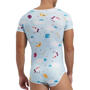 "Sissy Baby" ABDL Gay Male Print Bodysuit