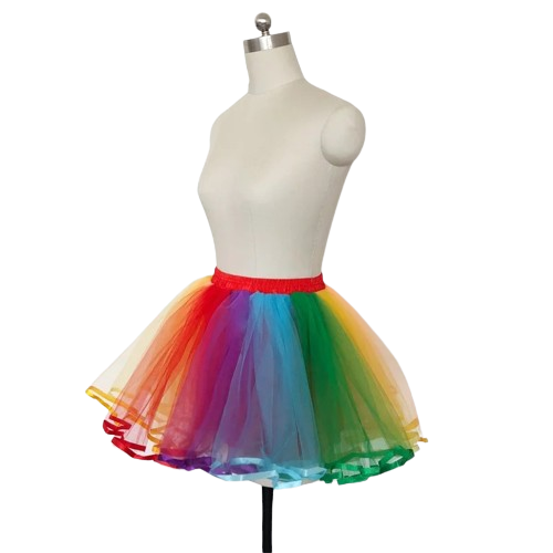 "Sissy Maya" Rainbow Cosplay Petticoat