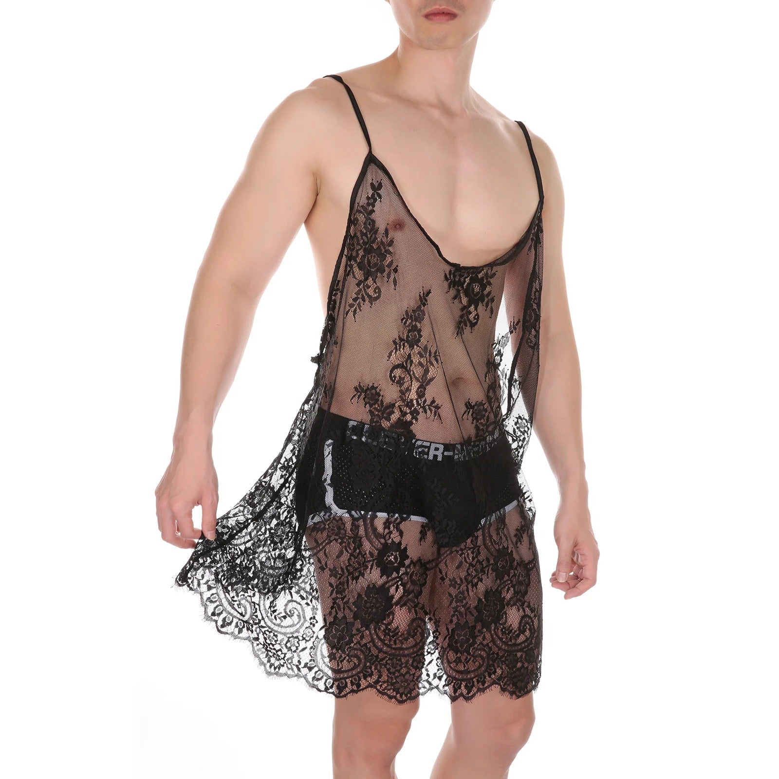 "Sissy Harley" Lace Sleep Slip Crossdressing  Dress