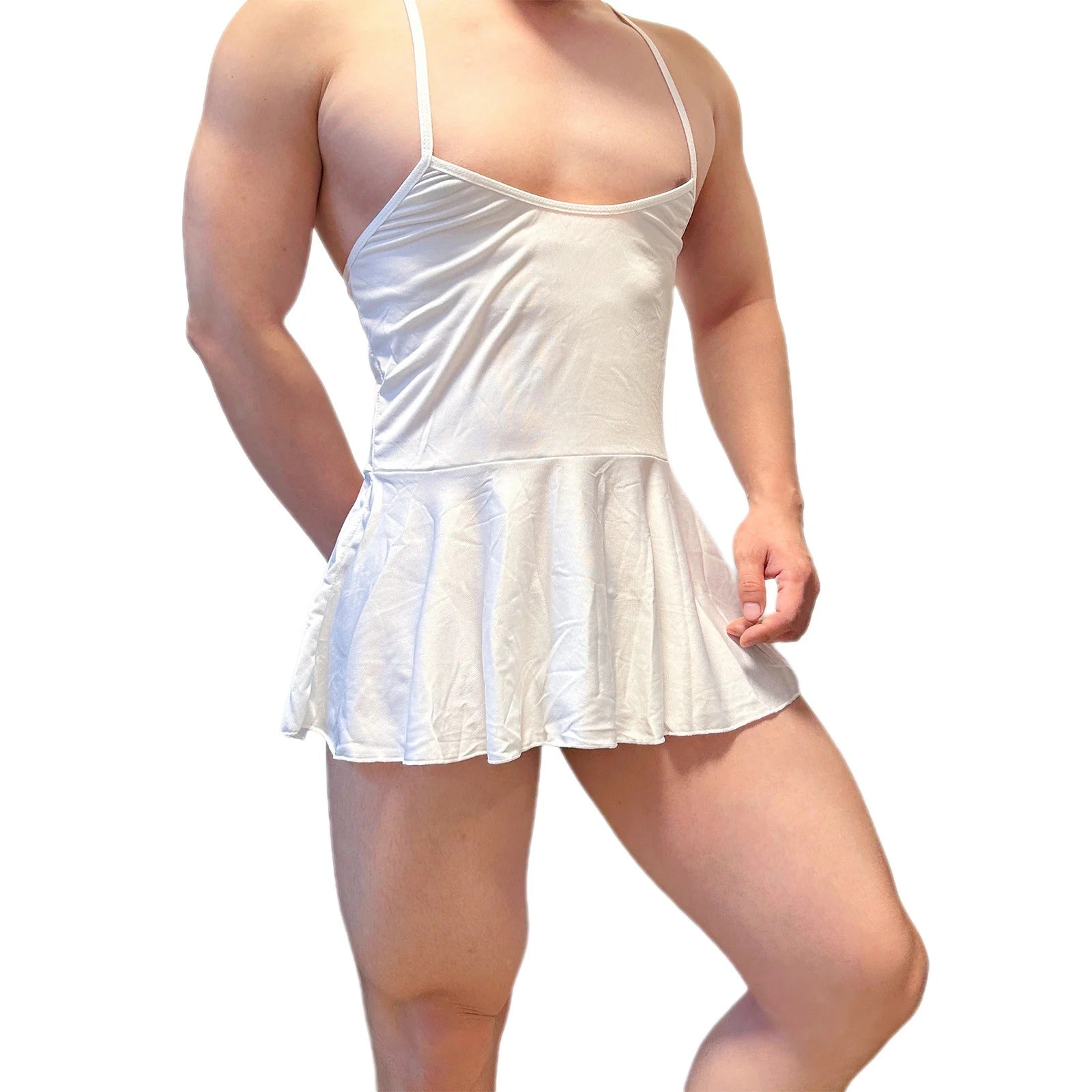 "Sissy Jocelyn" Crossdressing Backless Mini Sundress