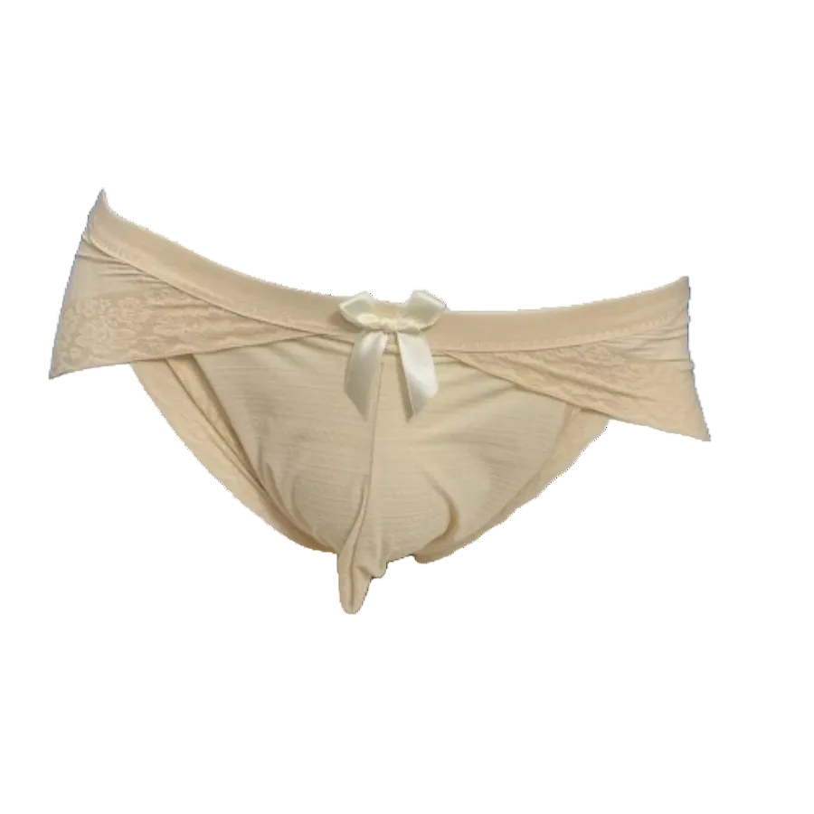 "Sissy Willow" Bow-Detail Ice Silk Briefs
