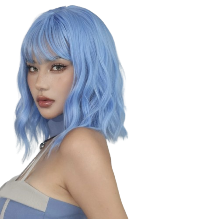 "Sissy Hannah" Fluffy Bangs  Wigs