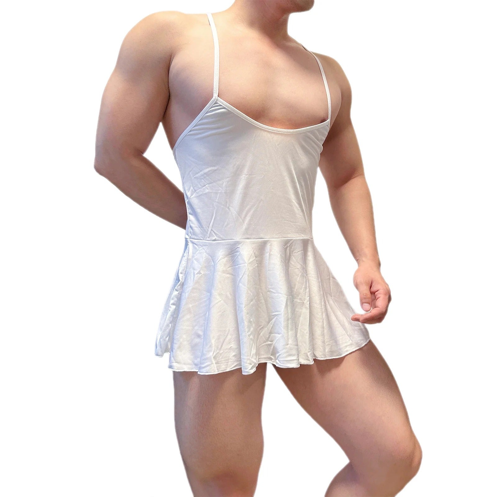 "Sissy Jocelyn" Crossdressing Backless Mini Sundress