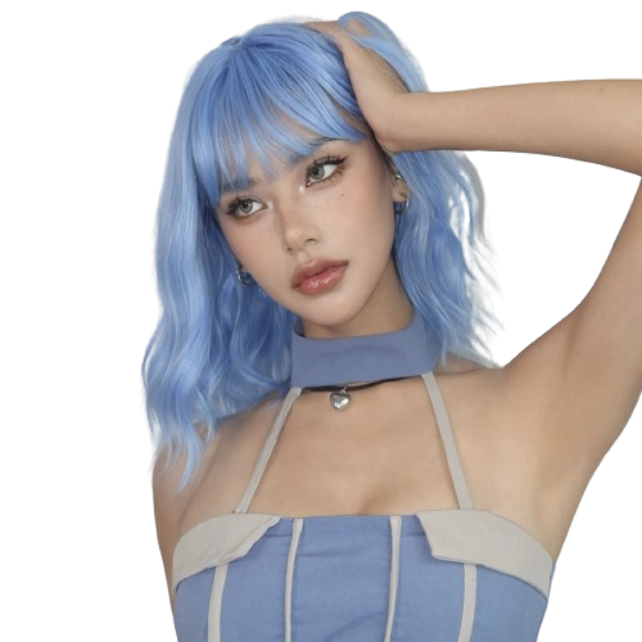 "Sissy Hannah" Fluffy Bangs  Wigs