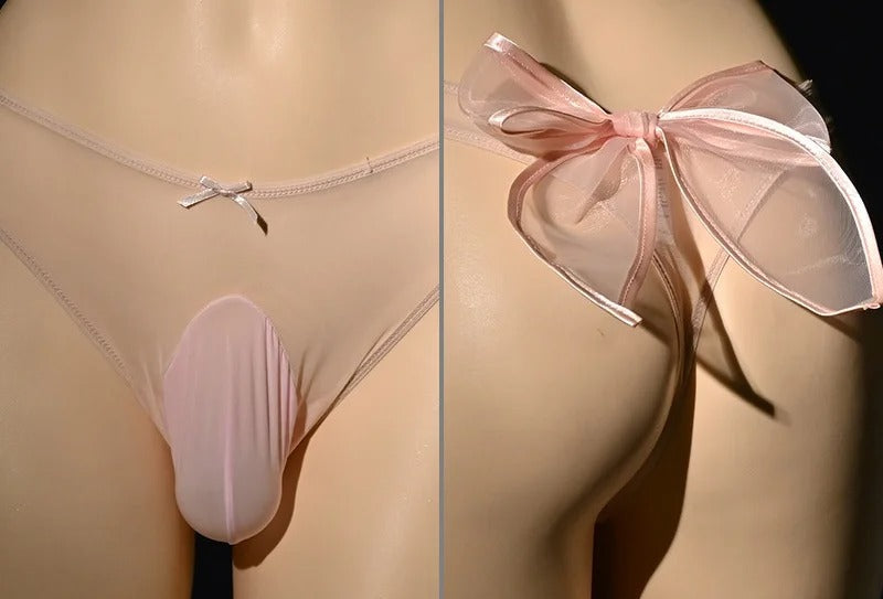 "Sissy Kenzie" G-string Panties with Bow for Men