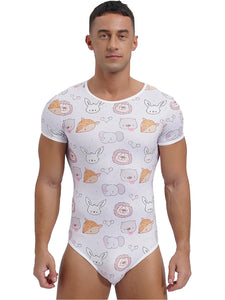 "Sissy Baby" ABDL Gay Male Print Bodysuit