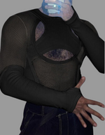 Load image into Gallery viewer, &quot;Sissy Arleth&quot; Mesh O-neck T Shirt
