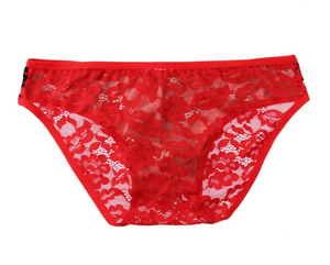 "Sissy Samantha" Lace Leopard Print Underwear