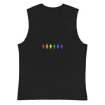 Load image into Gallery viewer, Rainbow Muscle Shirt | Perfect Gift | LGBT | Pride Shirt | Gay Shirt
