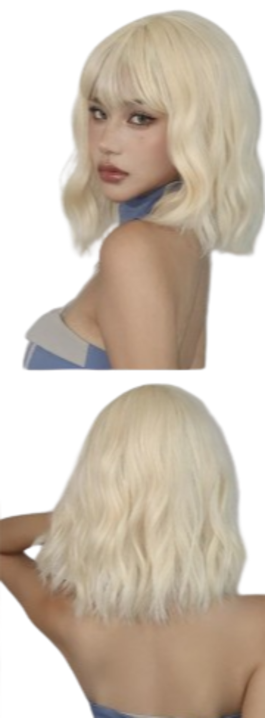 "Sissy Hannah" Fluffy Bangs  Wigs