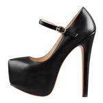 Load image into Gallery viewer, Mary Jane Platform Pointed Toe High Heels Pumps
