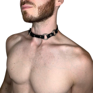 "Sissy Poppy" Leather Choker