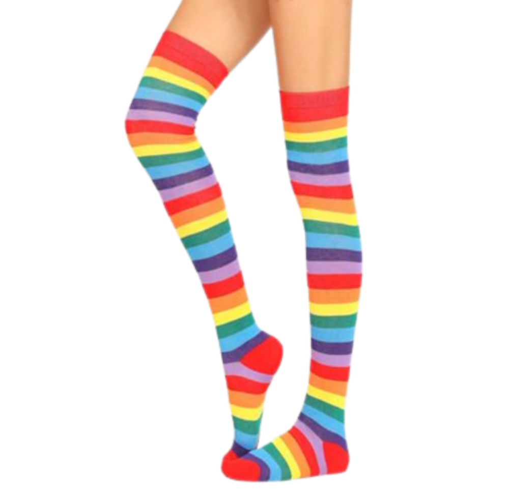 "Sissy Ainsley" Striped Knee Socks