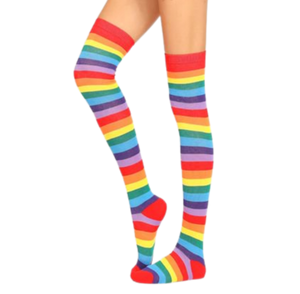 "Sissy Ainsley" Striped Knee Socks